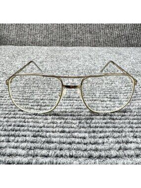 Art Craft USA Gold Metal Aviator Glasses Eyeglasses FRAMES ONLY 55 18 145